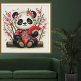 "Panda Sakura" Cross Stitch Kit Nova Sloboda