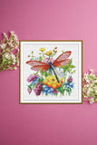 colored dragonfly Cross Stitch Kit Nova Sloboda