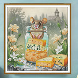 "Mouse Cheese" Cross Stitch Kit Nova Sloboda