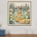 "Mouse Cheese" Cross Stitch Kit Nova Sloboda