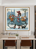 "London Lady" Cross Stitch Kit Nova Sloboda