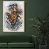 "Thoroughbred Brown Horse"Cross Stitch Kit Nova Sloboda