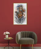 "Thoroughbred Brown Horse"Cross Stitch Kit Nova Sloboda