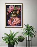 "Chihuahua in a hat" Cross Stitch Kit Nova Sloboda