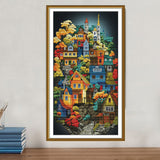 "Moon town" Cross Stitch Kit Nova Sloboda