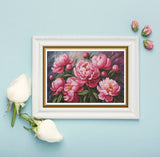 "Peonies"Cross Stitch Kit Nova Sloboda