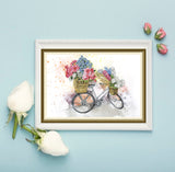 "Bicycle flower"Cross Stitch Kit Nova Sloboda