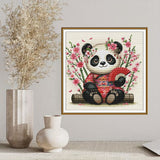 "Panda Sakura" Cross Stitch Kit Nova Sloboda