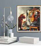 "Two tigers" Cross Stitch Kit Nova Sloboda