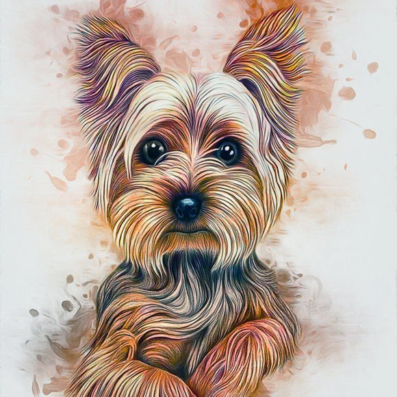 DIY Bead Embroidery Kit Yorkshire Terrier