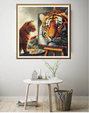 "Two tigers" Cross Stitch Kit Nova Sloboda