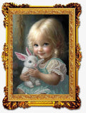 Bead Embroidery Kit animal beast Little angel rabbit