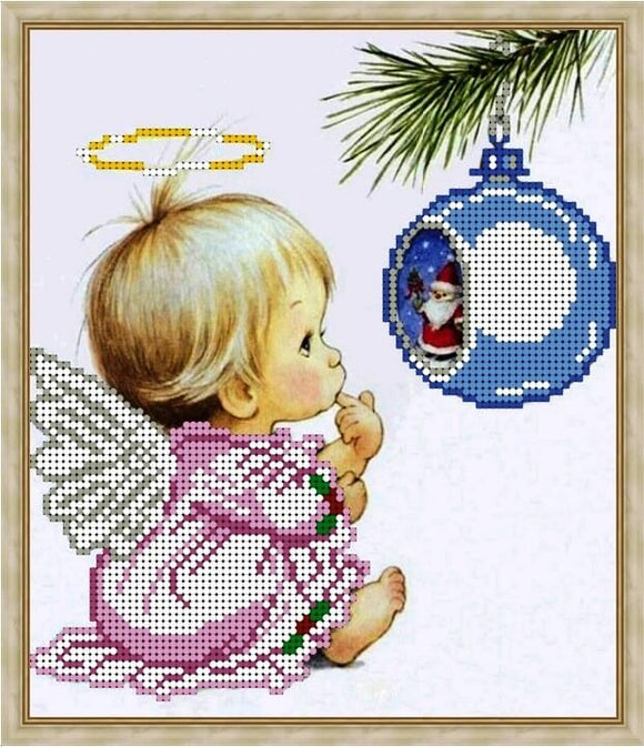 New Year angel Bead embroidery kit