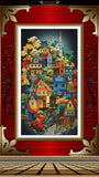 "Moon town" Cross Stitch Kit Nova Sloboda