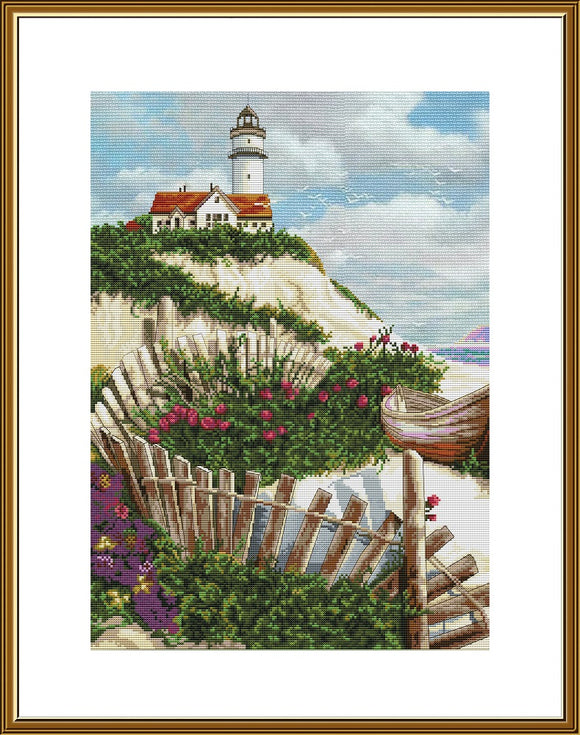Cross Stitch Kit Flowering lighthouse