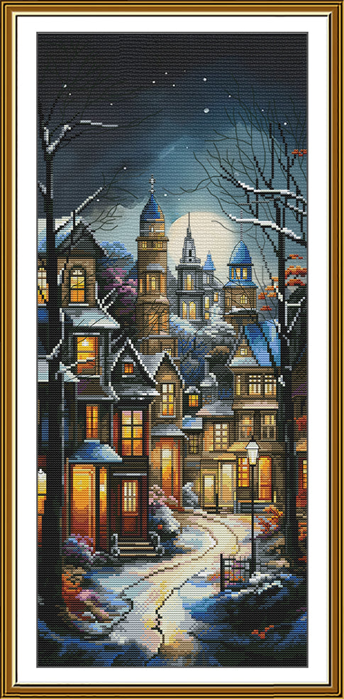 Winter night Cross Stitch Kit Nova Sloboda