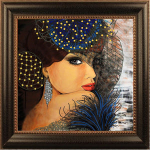 Bead Embroidery Kit veiled lady