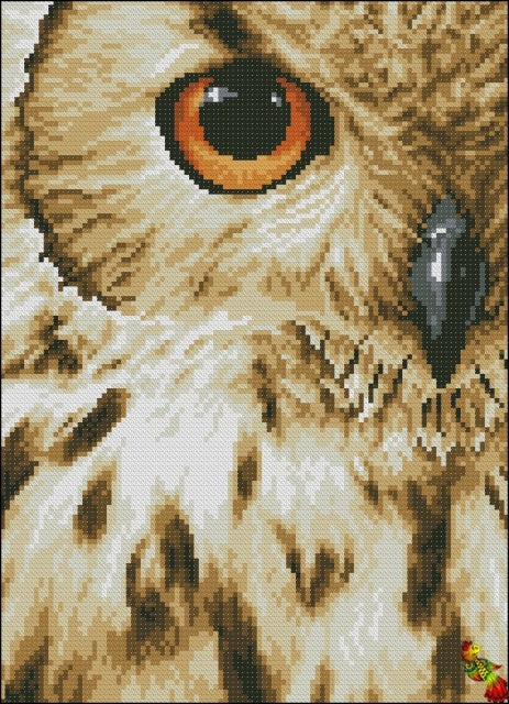 Bead Embroidery Kit Owl look
