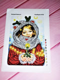 Winter girl Bead embroidery kit