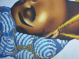 African Woman Bead embroidery kit