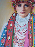 Ukrainian girl Bead embroidery kit