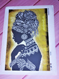 African Woman Bead embroidery kit