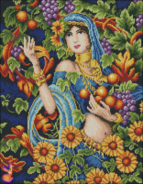 Temptation of Persia Bead Embroidery Kit Needlepoint