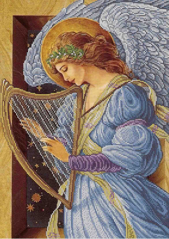 Bead Embroidery Kit Angel with a harp