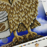 Bead Embroidery kit owl and coffee