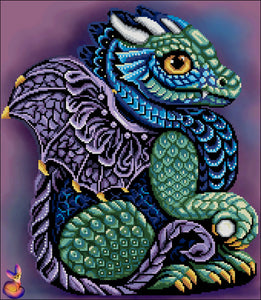 Bead Embroidery Kit Amethyst dragonet