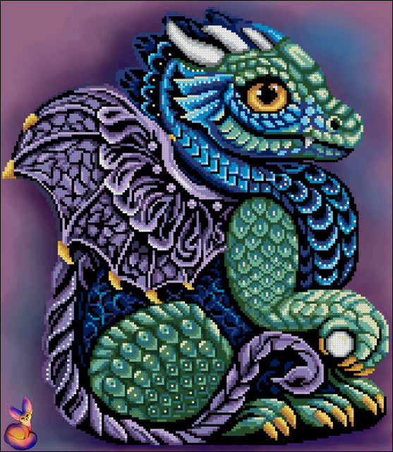 Bead Embroidery Kit Amethyst dragonet