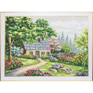 HOUSE IN SUMMER Cross Stitch Kit