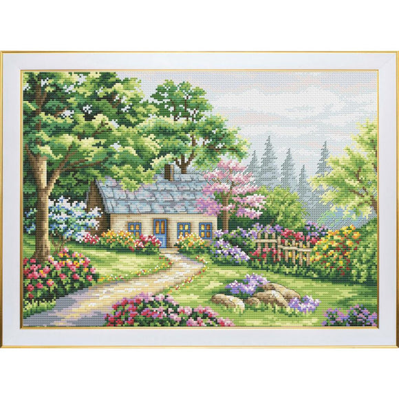 HOUSE IN SUMMER Cross Stitch Kit