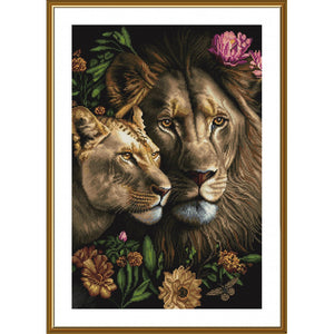 Cross Stitch Kit Lords of the Savannah Nova Sloboda