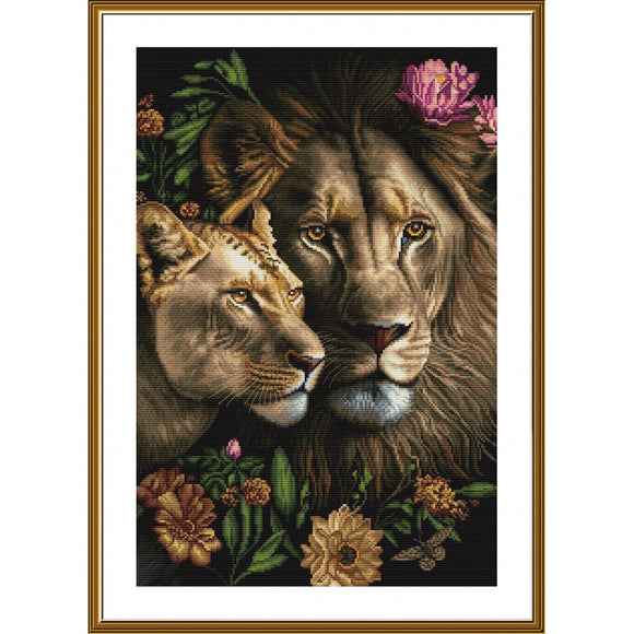 Cross Stitch Kit Lords of the Savannah Nova Sloboda