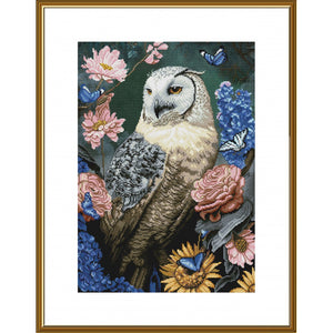 Counted Cross Stitch Kit Forest sorceress Owl Nova Sloboda