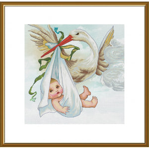 Counted Cross Stitch Kit Newborn Baby Nova Sloboda