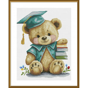 Counted Cross Stitch Kit Bear Mouse Nova Sloboda