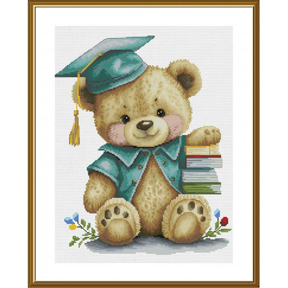 Counted Cross Stitch Kit Bear Mouse Nova Sloboda