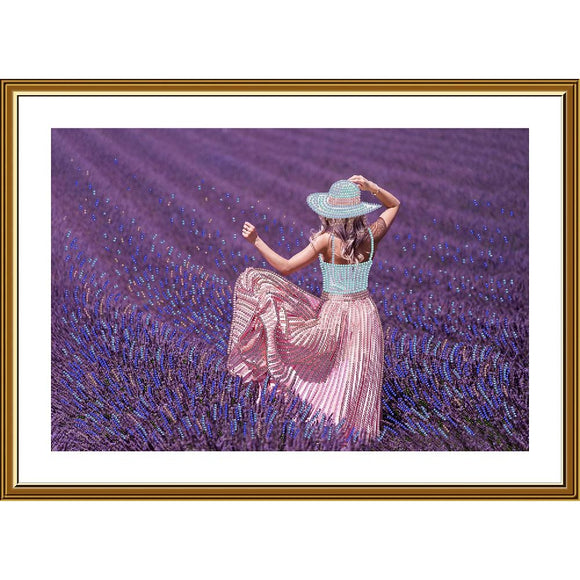 Bead Embroidery DIY Kit Needlepoint Beading Lavender mood Nova Sloboda