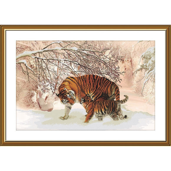 TIGERS Cross Stitch Kit Nova Sloboda