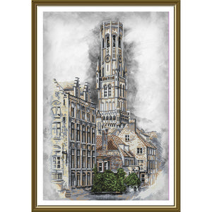 Cross Stitch Kit Belgium. Bruges Nova Sloboda