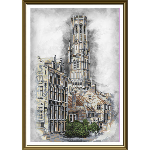 Cross Stitch Kit Belgium. Bruges Nova Sloboda