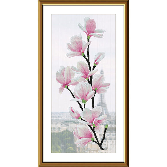 Magnolia color Cross Stitch Kit Nova Sloboda