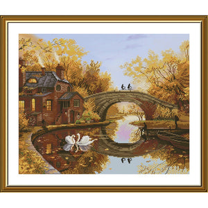 Cross Stitch Kit autumn rendezvous Nova Sloboda