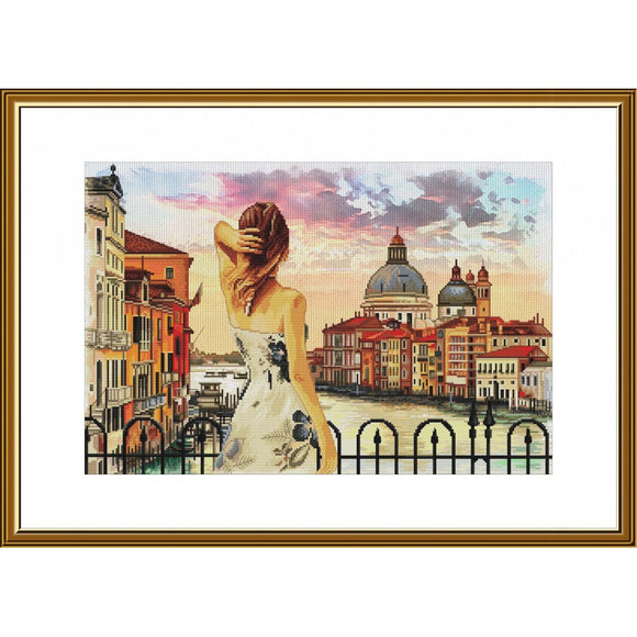 Cross Stitch Kit Falling in love with Venice Nova Sloboda