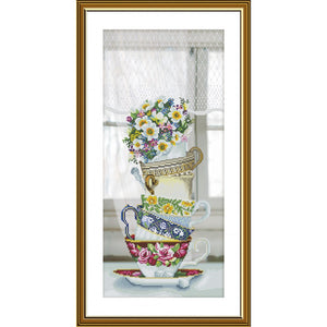 Cross Stitch Kit Tea time Nova Sloboda