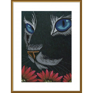 BLACK CAT Cross Stitch Kit Nova Sloboda