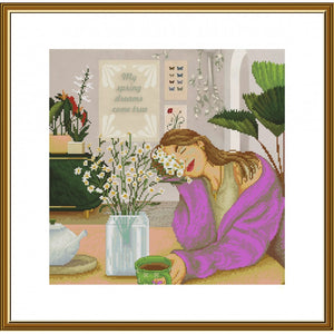 Cross Stitch Kit Spring dreams Nova Sloboda