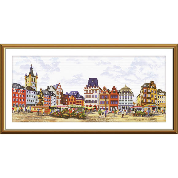 city life Cross Stitch Kit Nova Sloboda